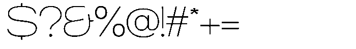 Chairo Neue Thin Extra Expanded Font OTHER CHARS