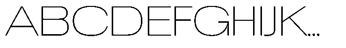 Chairo Neue Thin Extra Expanded Font UPPERCASE