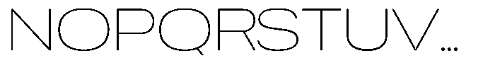 Chairo Neue Thin Extra Expanded Font UPPERCASE