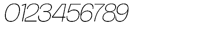 Chairo Neue Thin Italic Font OTHER CHARS