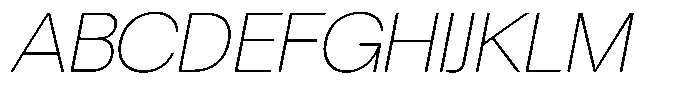 Chairo Neue Thin Italic Font UPPERCASE