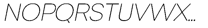 Chairo Neue Thin Italic Font UPPERCASE