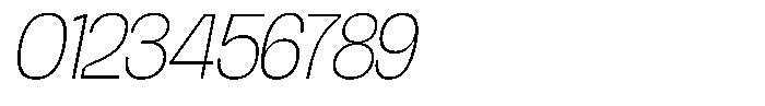 Chairo Neue Thin Semi Condensed Italic Font OTHER CHARS