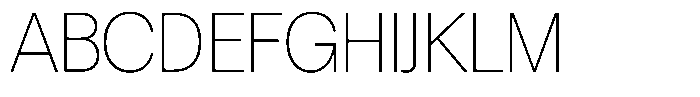 Chairo Neue Thin Semi Condensed Font UPPERCASE