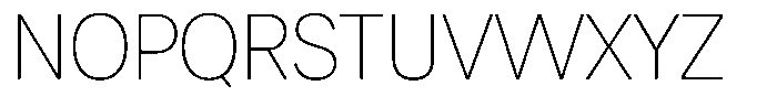 Chairo Neue Thin Semi Condensed Font UPPERCASE