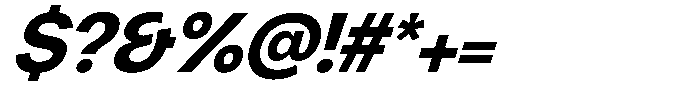 Chairo Sans Bold Italic Font OTHER CHARS