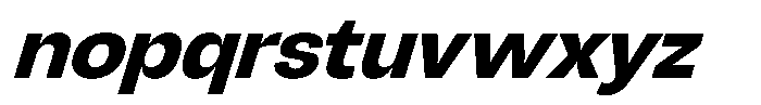 Chairo Sans Bold Italic Font LOWERCASE