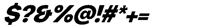Chairo Sans Extra Bold Italic Font OTHER CHARS