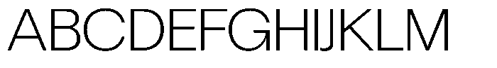 Chairo Sans Extra Light Font UPPERCASE