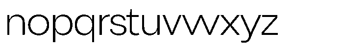 Chairo Sans Extra Light Font LOWERCASE