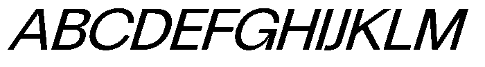 Chairo Sans Italic Font UPPERCASE