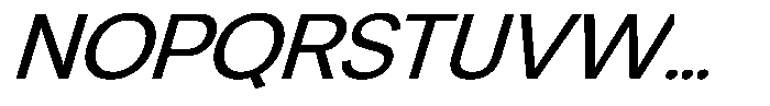 Chairo Sans Italic Font UPPERCASE