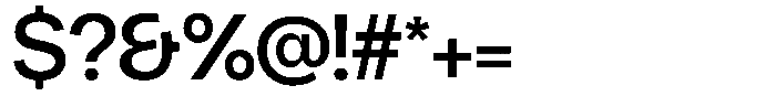 Chairo Sans Medium Font OTHER CHARS