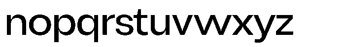 Chairo Sans Regular Regular Font LOWERCASE