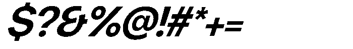 Chairo Sans Semi Bold Italic Font OTHER CHARS