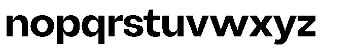 Chairo Sans Semi Bold Font LOWERCASE