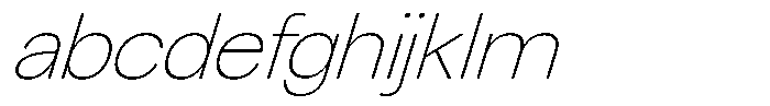 Chairo Sans Thin Italic FONT