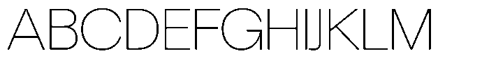 Chairo Sans Thin Font UPPERCASE