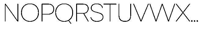 Chairo Sans Thin Font UPPERCASE
