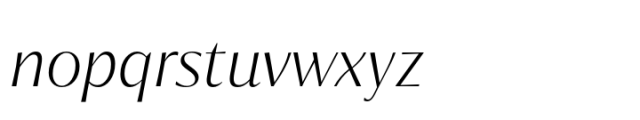 Chakai Alt Light Italic Font LOWERCASE