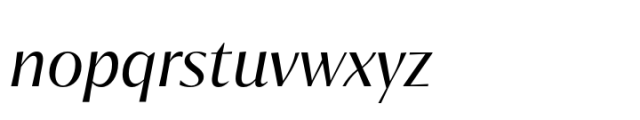 Chakai Regular Italic Font LOWERCASE