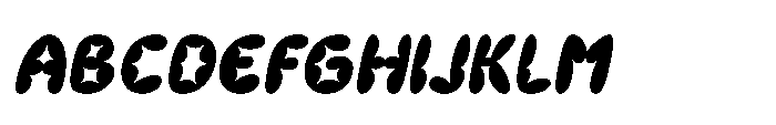Chalen Italic Font UPPERCASE