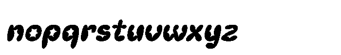 Chalen Italic Font LOWERCASE