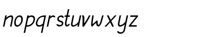 Chalenta Italic Font LOWERCASE