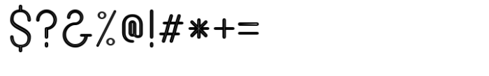 Chalister Inline Font OTHER CHARS