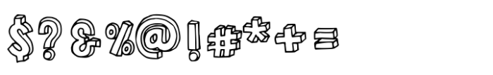 Chalk 3 d Font OTHER CHARS