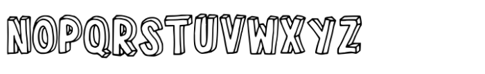 Chalk 3 d Font UPPERCASE