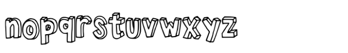 Chalk 3 d Font LOWERCASE