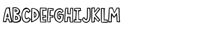 Chalk Outline Font UPPERCASE