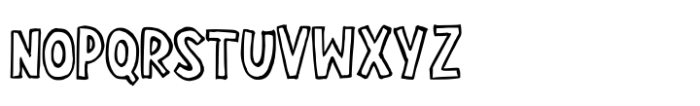 Chalk Outline Font UPPERCASE