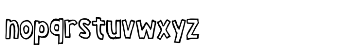 Chalk Outline Font LOWERCASE