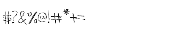 Chalk PTx Regular Font OTHER CHARS