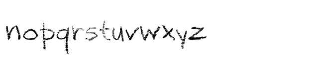Chalk PTx Regular Font LOWERCASE