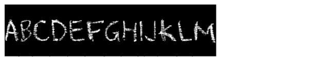Chalk PTx White Font UPPERCASE