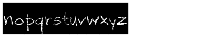 Chalk PTx White Font LOWERCASE
