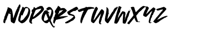 Chalker Brush Standard Font UPPERCASE