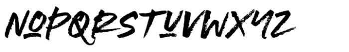 Chalker Brush Standard Font LOWERCASE