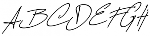 Challista Oblique Font UPPERCASE