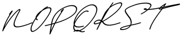 Challista Oblique Font UPPERCASE