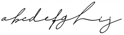 Challista Oblique Font LOWERCASE