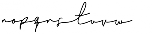Challista Signature Font LOWERCASE