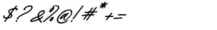 Chalontic Italic Font OTHER CHARS