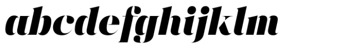 Chalulai Black Italic Font LOWERCASE