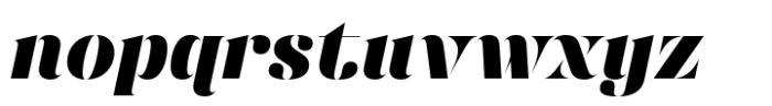 Chalulai Black Italic Font LOWERCASE