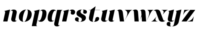 Chalulai Extra Bold Italic Font LOWERCASE