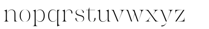 Chalulai Extra Light Font LOWERCASE